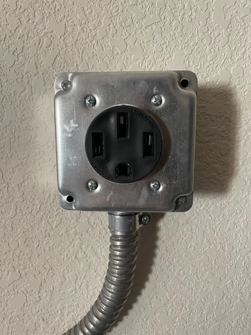 NEMA 14-50 outlet installed for Smart Home Electrical in Mankato